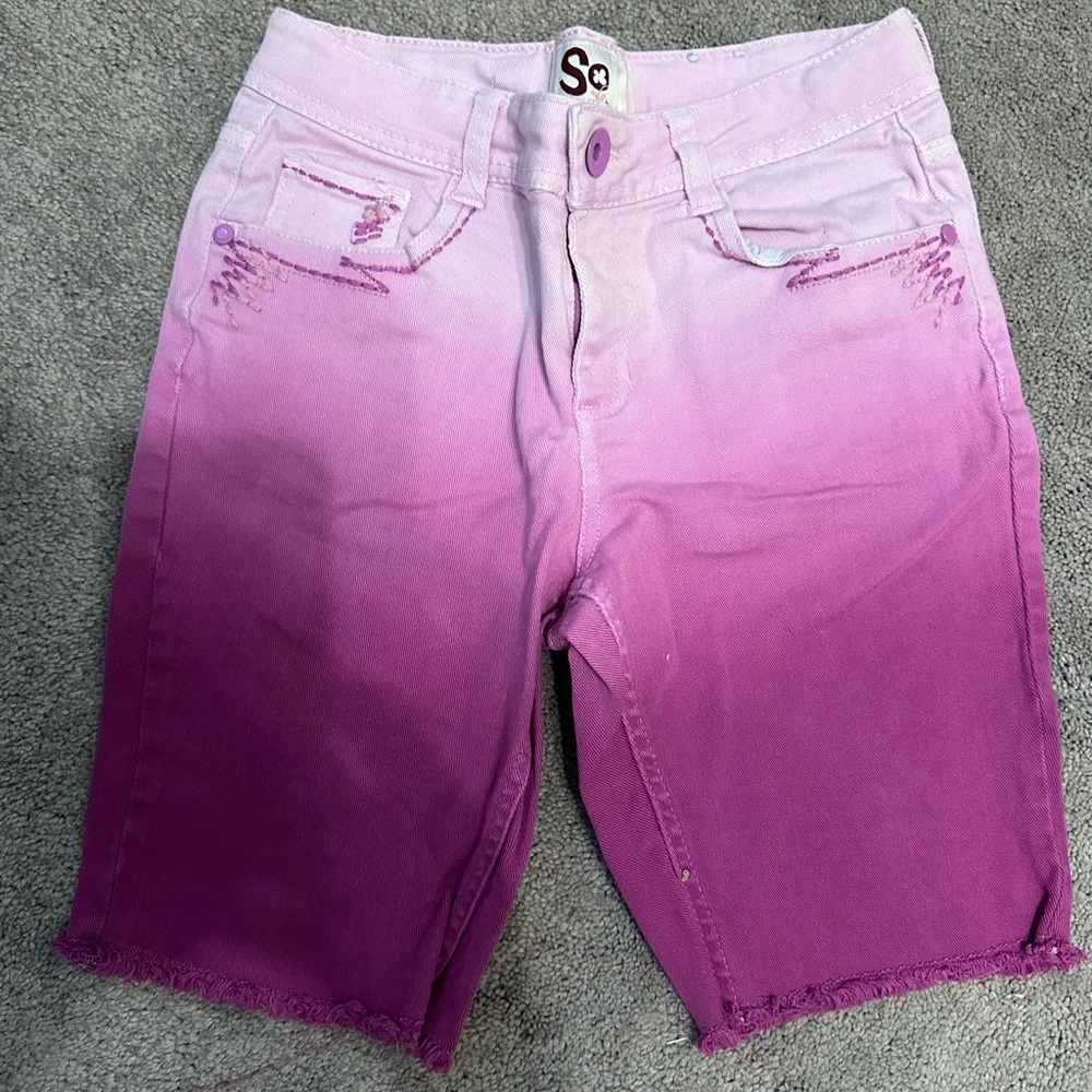 So Purple knee length shorts size 14